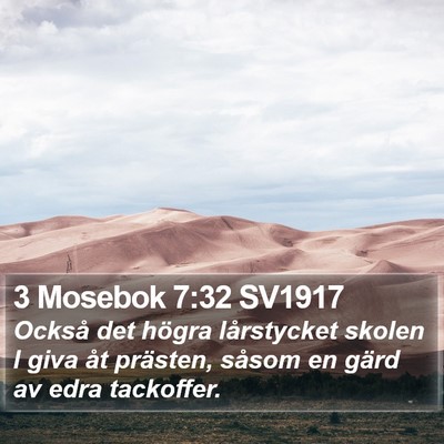 3 Mosebok 7:32 SV1917 Bible Verse Image