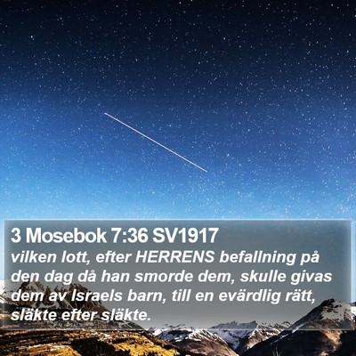 3 Mosebok 7:36 SV1917 Bible Verse Image