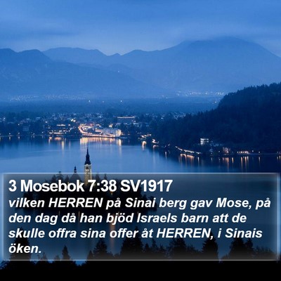3 Mosebok 7:38 SV1917 Bible Verse Image