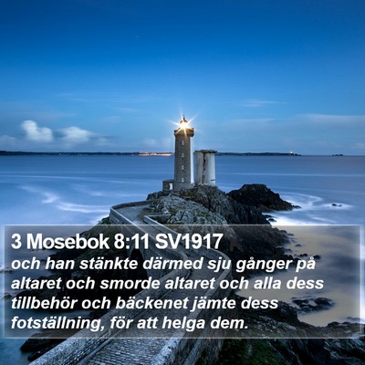 3 Mosebok 8:11 SV1917 Bible Verse Image