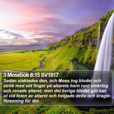 3 Mosebok 8:15 SV1917 Bible Verse Image