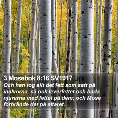 3 Mosebok 8:16 SV1917 Bible Verse Image