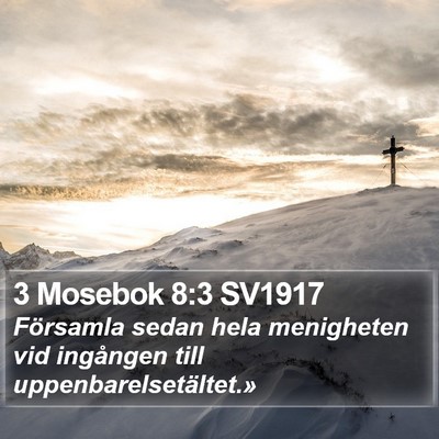 3 Mosebok 8:3 SV1917 Bible Verse Image
