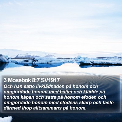 3 Mosebok 8:7 SV1917 Bible Verse Image