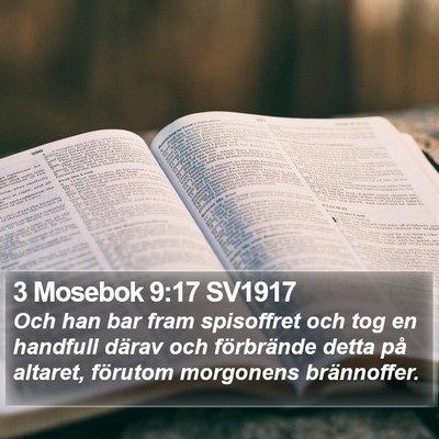 3 Mosebok 9:17 SV1917 Bible Verse Image