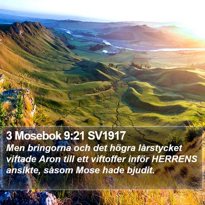 3 Mosebok 9:21 SV1917 Bible Verse Image