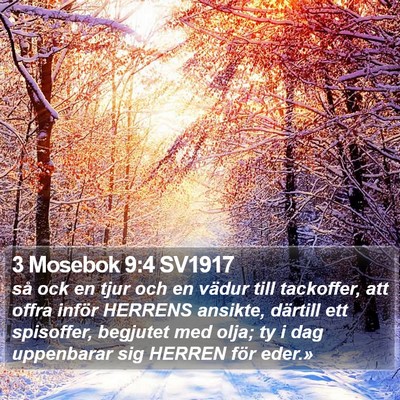 3 Mosebok 9:4 SV1917 Bible Verse Image