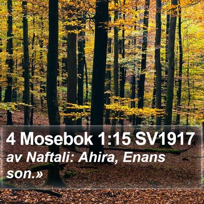 4 Mosebok 1:15 SV1917 Bible Verse Image