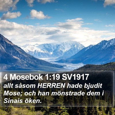 4 Mosebok 1:19 SV1917 Bible Verse Image