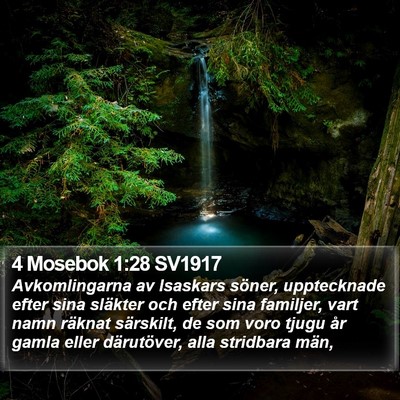 4 Mosebok 1:28 SV1917 Bible Verse Image