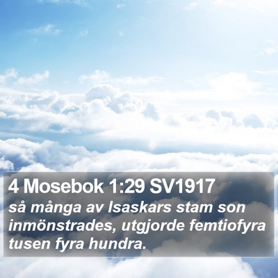 4 Mosebok 1:29 SV1917 Bible Verse Image
