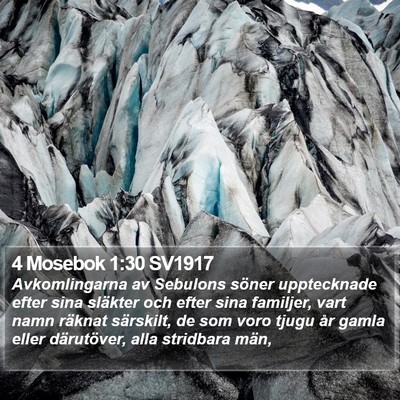 4 Mosebok 1:30 SV1917 Bible Verse Image