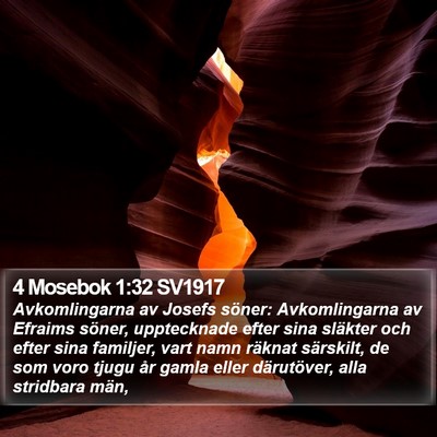 4 Mosebok 1:32 SV1917 Bible Verse Image