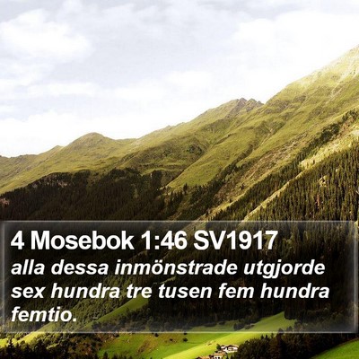 4 Mosebok 1:46 SV1917 Bible Verse Image