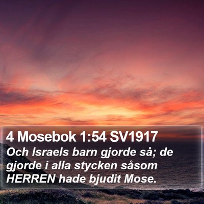 4 Mosebok 1:54 SV1917 Bible Verse Image