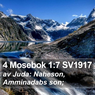 4 Mosebok 1:7 SV1917 Bible Verse Image