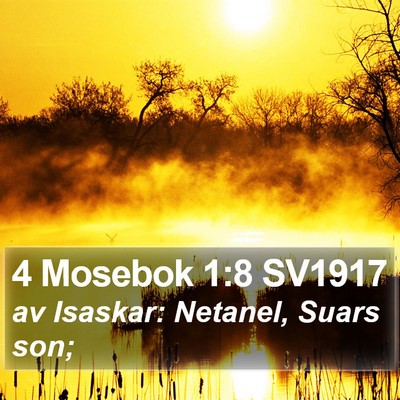 4 Mosebok 1:8 SV1917 Bible Verse Image