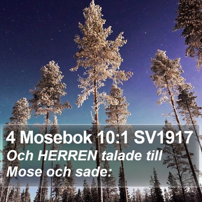 4 Mosebok 10:1 SV1917 Bible Verse Image