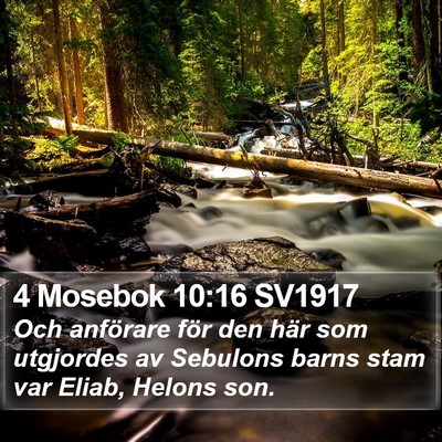 4 Mosebok 10:16 SV1917 Bible Verse Image