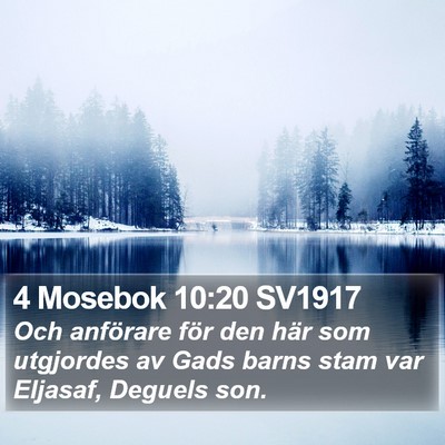 4 Mosebok 10:20 SV1917 Bible Verse Image