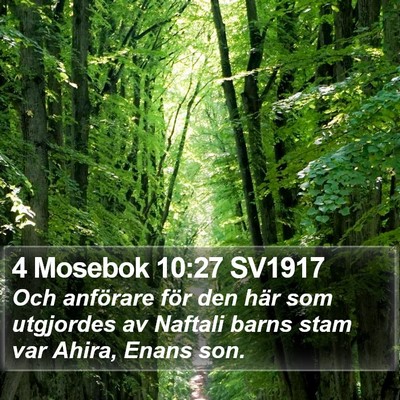 4 Mosebok 10:27 SV1917 Bible Verse Image