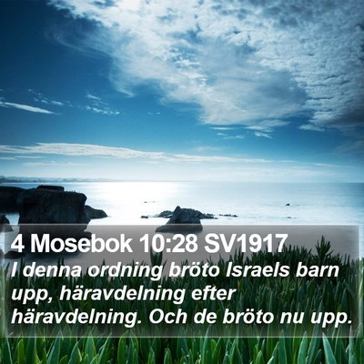 4 Mosebok 10:28 SV1917 Bible Verse Image