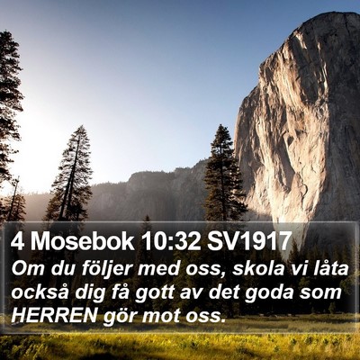 4 Mosebok 10:32 SV1917 Bible Verse Image
