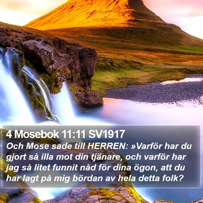 4 Mosebok 11:11 SV1917 Bible Verse Image