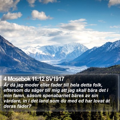 4 Mosebok 11:12 SV1917 Bible Verse Image
