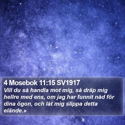 4 Mosebok 11:15 SV1917 Bible Verse Image