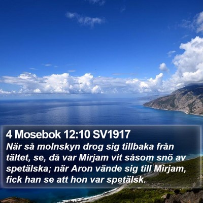 4 Mosebok 12:10 SV1917 Bible Verse Image
