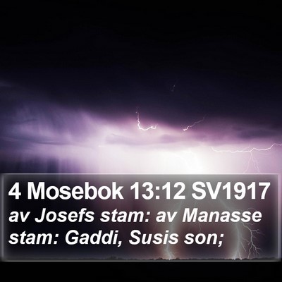 4 Mosebok 13:12 SV1917 Bible Verse Image