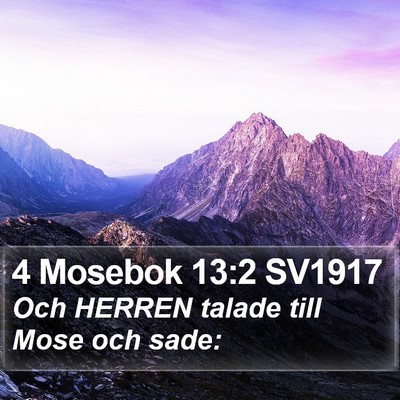 4 Mosebok 13:2 SV1917 Bible Verse Image