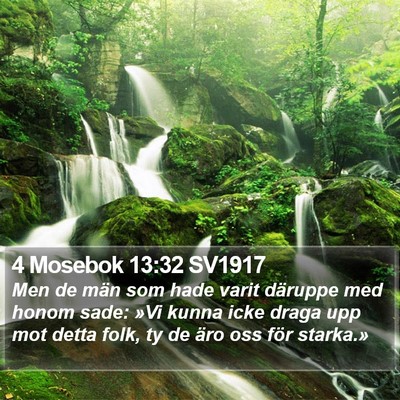 4 Mosebok 13:32 SV1917 Bible Verse Image