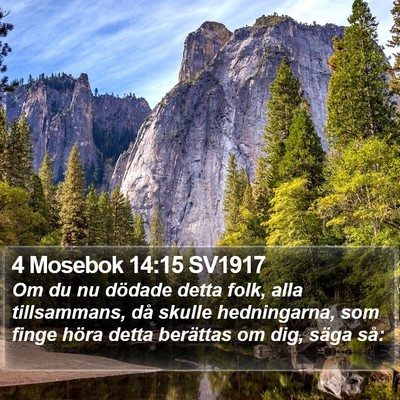 4 Mosebok 14:15 SV1917 Bible Verse Image