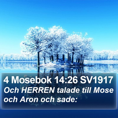 4 Mosebok 14:26 SV1917 Bible Verse Image