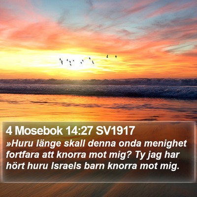 4 Mosebok 14:27 SV1917 Bible Verse Image