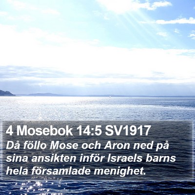 4 Mosebok 14:5 SV1917 Bible Verse Image