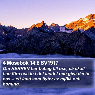 4 Mosebok 14:8 SV1917 Bible Verse Image