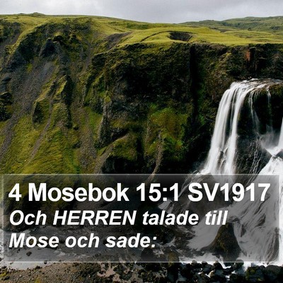 4 Mosebok 15:1 SV1917 Bible Verse Image