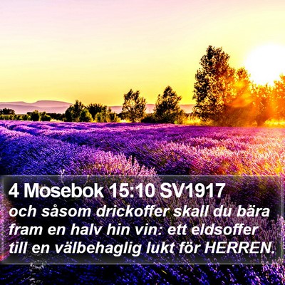 4 Mosebok 15:10 SV1917 Bible Verse Image