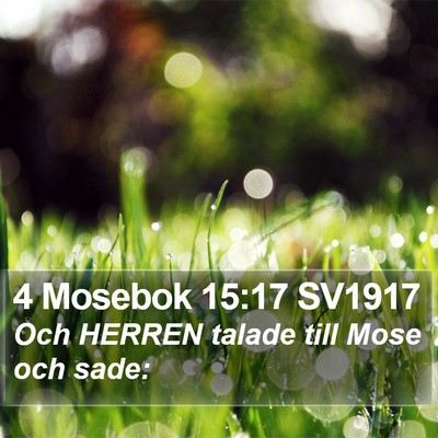 4 Mosebok 15:17 SV1917 Bible Verse Image