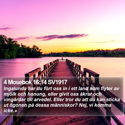 4 Mosebok 16:14 SV1917 Bible Verse Image
