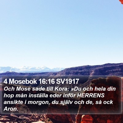 4 Mosebok 16:16 SV1917 Bible Verse Image