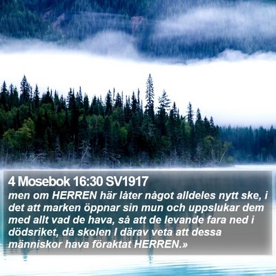 4 Mosebok 16:30 SV1917 Bible Verse Image