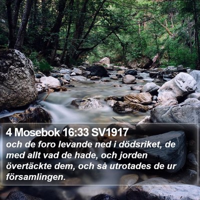 4 Mosebok 16:33 SV1917 Bible Verse Image