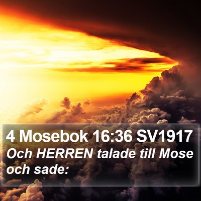 4 Mosebok 16:36 SV1917 Bible Verse Image