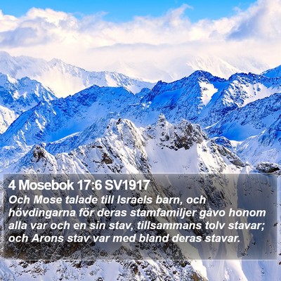 4 Mosebok 17:6 SV1917 Bible Verse Image