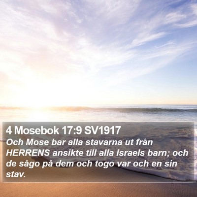 4 Mosebok 17:9 SV1917 Bible Verse Image