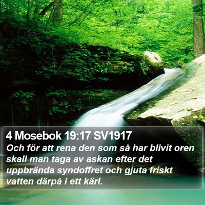 4 Mosebok 19:17 SV1917 Bible Verse Image